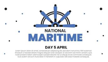 nationaal maritiem dag ontwerp sjabloon vector