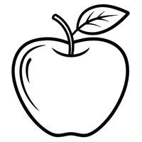 appel lijn kunst ontwerp vector