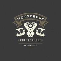 moto club logo sjabloon ontwerp element wijnoogst stijl vector