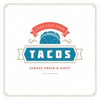 taco's logo illustratie. vector