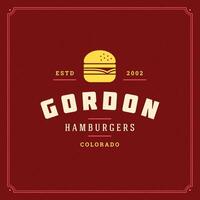 hamburger logo illustratie. vector