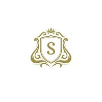 luxe logo kam sjabloon ontwerp illustratie. vector