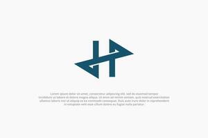 brief d p en h monogram logo vector