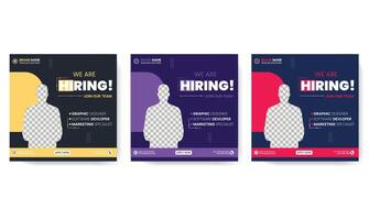 werving reclame sjabloon. werving poster, baan in dienst nemen poster, Aankondiging baan vacatures vector