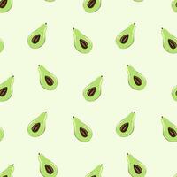 rijp, sappig avocado besnoeiing met bladeren, naadloos meetkundig patroon.hand getrokken in tekening stijl.design voor het drukken Aan stoffen, vakantie en banketbakkerij verpakking, behang, omhulsel en vodje vector