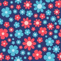 kleurrijk decoratief bloemen naadloos patroon achtergrond vector
