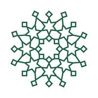 Arabisch Amerikaans erfgoed maand mozaïek- ontwerp element vector