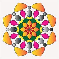 een kleurrijk mandala bloem ontwerp. vector