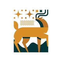 illustratie 70 meetkundig antilope illustratie vector