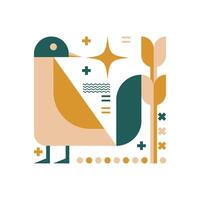 illustratie 70 meetkundig vogel illustratie vector