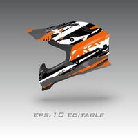 motorcross helm kleurstelling inpakken ontwerp vector