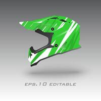 motorcross fiets helm inpakken ontwerp eps.10 vector