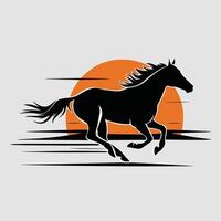 paard dier vlak illustratie ontwerp vector