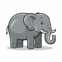 olifant wandelen illustratie, dieren, olifant Bij de dierentuin vector