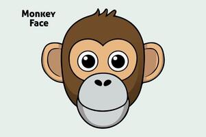 aap gezicht illustratie vrij downloaden vector