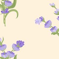 een takje van lavendel. Purper bloem. naadloos patroon. illustratie. vector