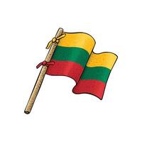 Litouws land vlag vector