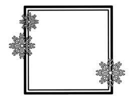 Kerstmis achtergrond kader sneeuwvlok illustratie vector