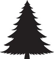Kerstmis boom zonder decoraties. vector