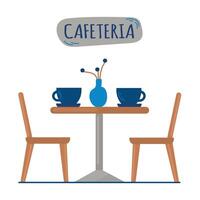 cafetaria icoon clip art avatar logotype geïsoleerd illustratie vector