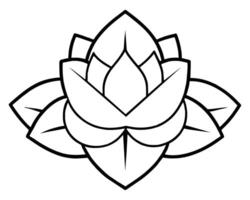 lotus bloem ontwerp vector