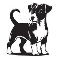 teckel hond silhouet en schetsen vector