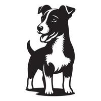 teckel hond silhouet en schetsen vector