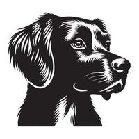 een kuiper hond, zwart kleur silhouet vector