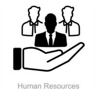 menselijk middelen en kantoor icoon concept vector