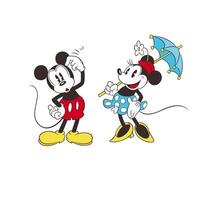 Disney geanimeerd karakter mickey muis en minnie muis tekenfilm vector
