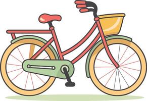 gevectoriseerd fiets delen concept stad wielersport levensstijl vector