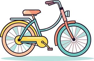 tekening van fiets standaard geïllustreerd wielersport evenement banier vector