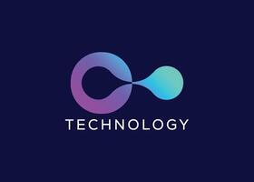 modern technologie logo vector