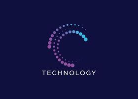 modern technologie logo vector