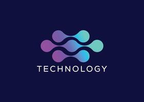 modern technologie logo vector