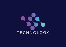 modern technologie logo vector