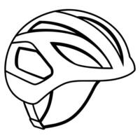 wielersport helm schets kleur boek bladzijde lijn kunst illustratie digitaal tekening vector