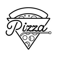 pizza vlak stijl kunst illustratie vector