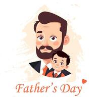gelukkig vaders dag achtergrond, web banier, poster vector