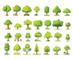 groen planten voor de tuin in tekenfilm vector