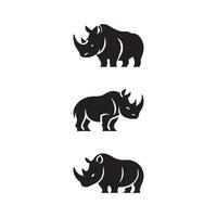 neushoorn logo sjabloon, neushoorn logo elementen, neushoorn logo illustratie vector