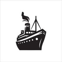 schip logo sjabloon, schip element, schip icoon illustratie vector
