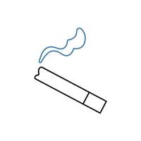 tabak concept lijn icoon. gemakkelijk element illustratie. tabak concept schets symbool ontwerp. vector