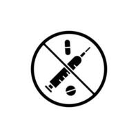 drug misbruik concept lijn icoon. gemakkelijk element illustratie. drug misbruik concept schets symbool ontwerp. vector