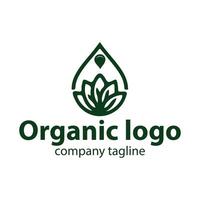 biologisch uniek nieuw producten logo ontwerp voor uw bedrijf vector