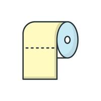 toilet zakdoek icoon ontwerp Sjablonen gemakkelijk en modern concept vector