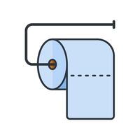 toilet zakdoek icoon ontwerp Sjablonen gemakkelijk en modern concept vector