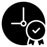 kwaliteit glyph icoon vector