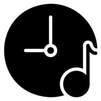 muziek glyph icoon vector