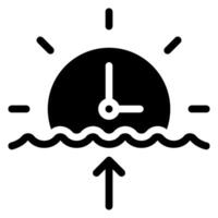 zonsopkomst glyph icoon vector